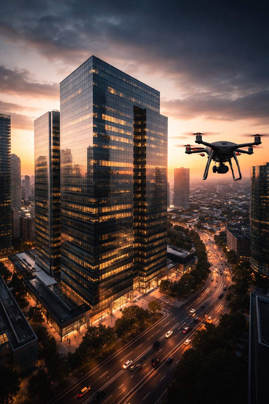 Produção audiovisual Premium com drones